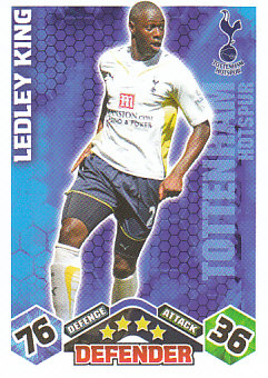 Ledley King Tottenham Hotspur 2009/10 Topps Match Attax #295